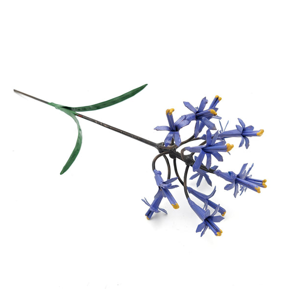 Agapanthus Blume aus Recycling Metall. Dekoration für Haus und Garten.