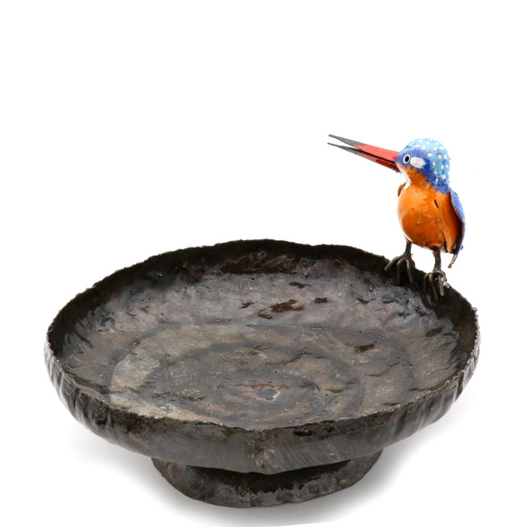 Vogeltränke "Eisvogel", Gartenfigur, Gartendekoration
