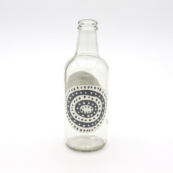 Upcycling Flasche aus Glas. Interior Dekoration Vase Kerzenstaender Raeucherstaebchen Duftstaebchen. Handgearbeitete Unikate.