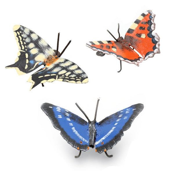 Schmetterling aus Recycling Metall. Dekoration für Haus und Garten.