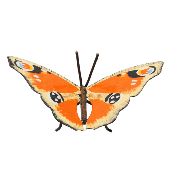 Schmetterling aus Recycling Metall. Dekoration für Haus und Garten.
