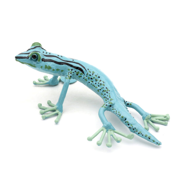Gecko aus Recycling Metall. Dekoration für Haus und Garten.