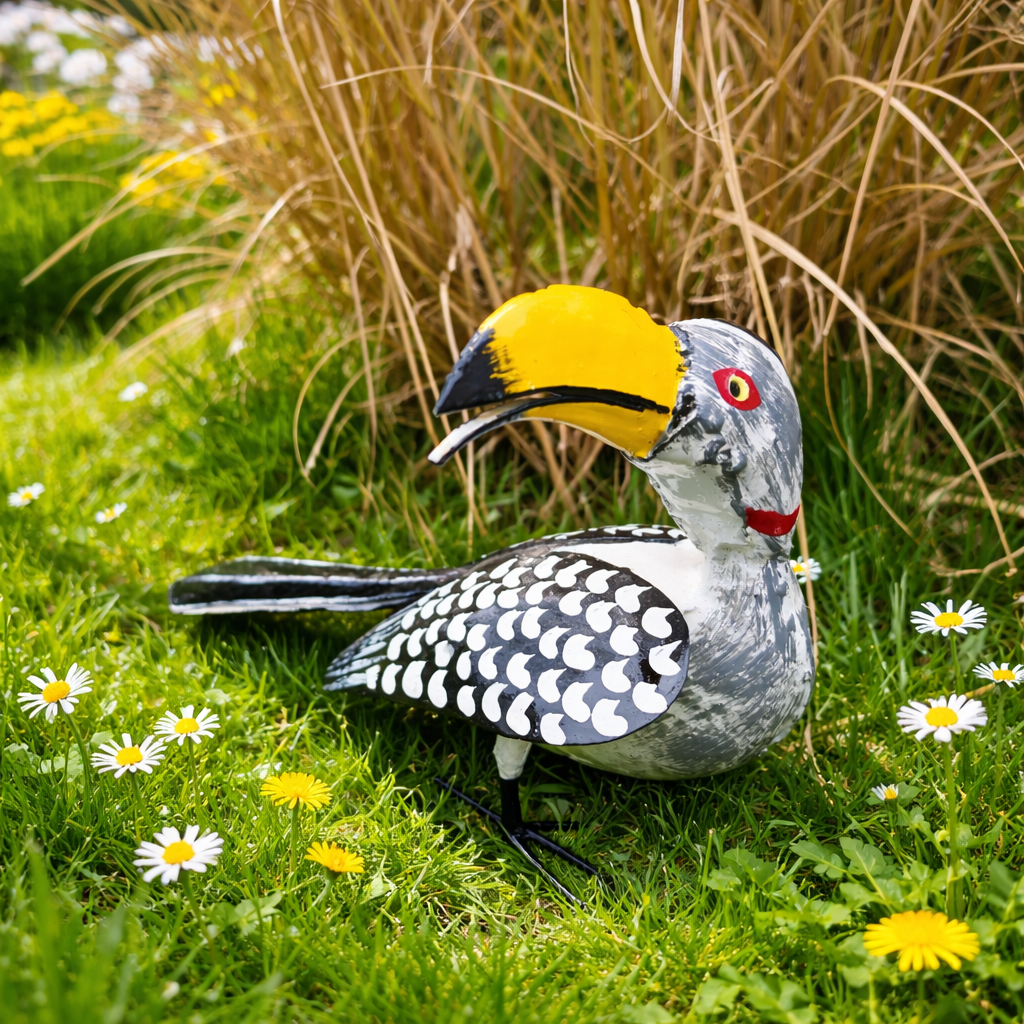 Hornvogel, Gartenfigur, Gartendekoration