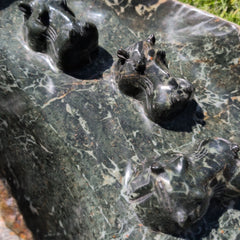 Vogeltränke Hippo Unikat #106 Künstler: Timothy Rukodzi
