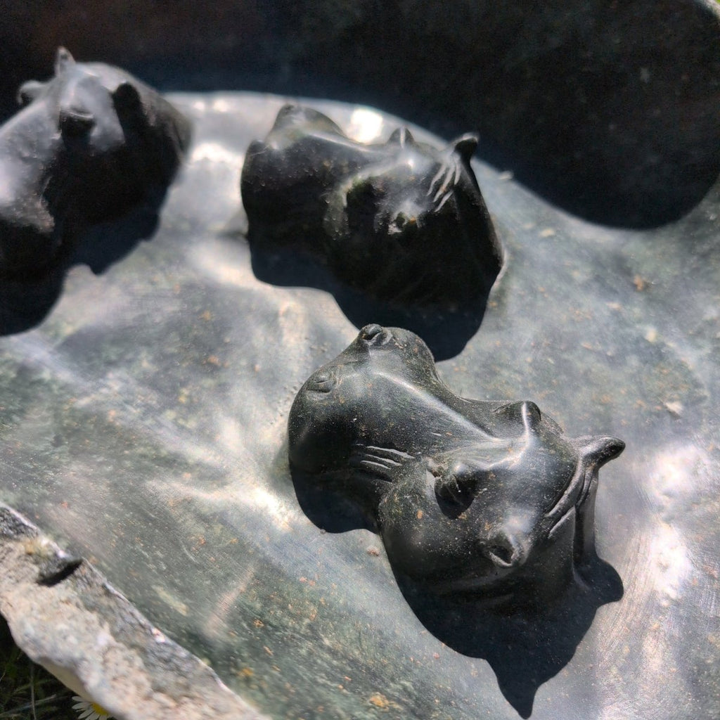 Vogeltränke Hippo Unikat #152 Künstler: Timothy Rukodzi