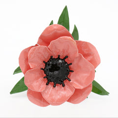 Anemone Blume aus Recycling Metall. Dekoration für Haus und Garten.