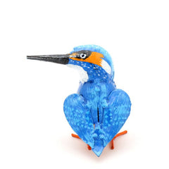Eisvogel Vogel aus Recycling Metall. Dekoration für Haus und Garten.