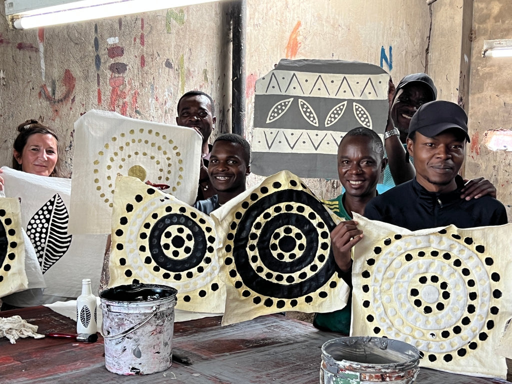Kissenhülle „African Pattern“ – dekoratives Kissen im Ethno Design – Mio Moyo by SHONA-ART
