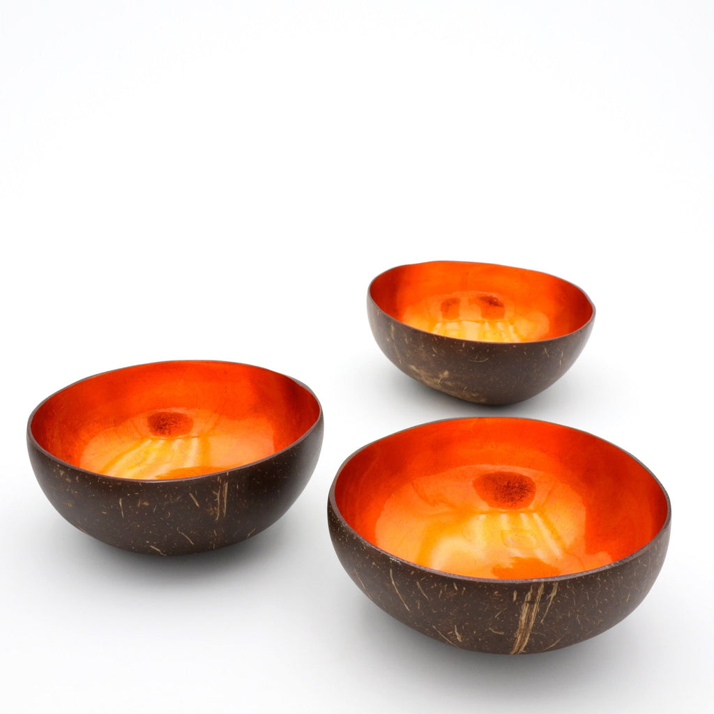 Kokosnuss Schale (Coco Bowl) Orange – Mio Moyo by SHONA-ART