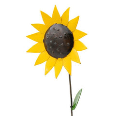 Sonnenblume Blume aus Recycling Metall. Dekoration für Haus und Garten.